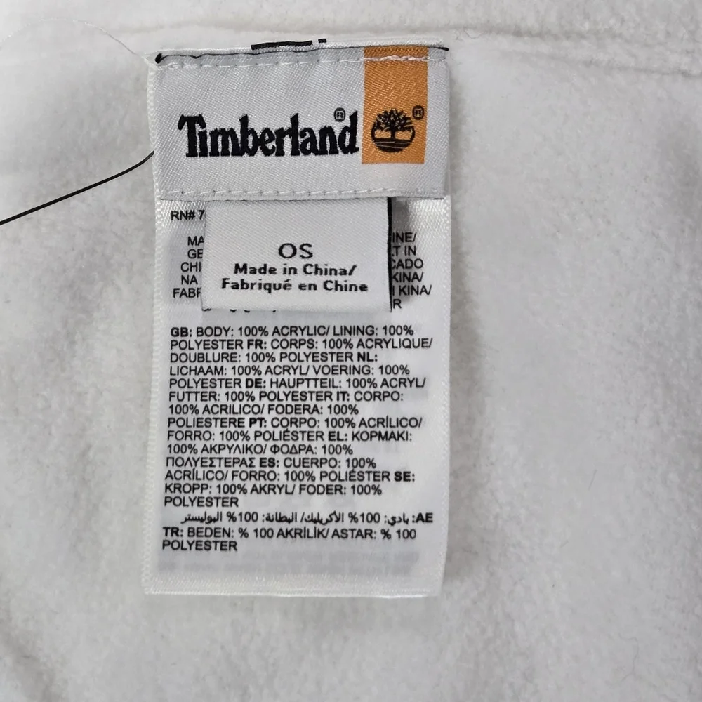 Timberland Knit Scarf with Logo Patch NWOT